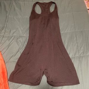 Black Ribbed Romper/Unitard/One-Piece